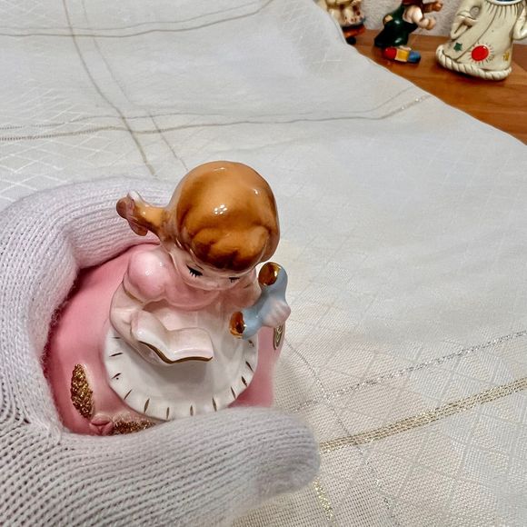 Vintage Josef Originals ON THE PHONE Housekeepers Series Ceramic Figurines - Picture 6 of 8